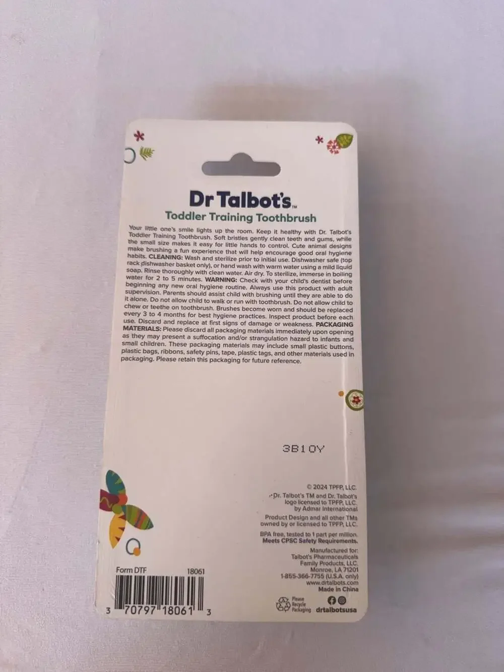 C215 Dr. Talbot's Toddler Training Toothbrush 2-Pack 6m+